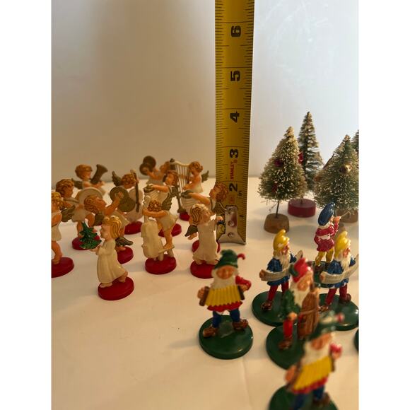 Vtg Made In Germany Christmas Angels Gnomes Trees LOT OF 26 - Picture 4 of 7